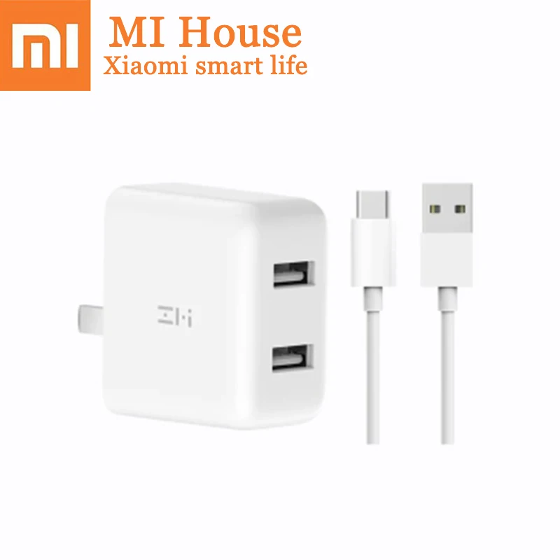 Xiaomi ZMI Plug Charger QC3.0 USB Dual Port Charger Set + 1m Type-C Charging Cable Portable Adapter Data Line Mijia Cable Bacic
Xiaomi ZMI Plug Charger QC3.0 USB Dual Port Charger Set + 1m Type-C Charging Cable Portable Adapter Data Line Mijia Cable Bacic