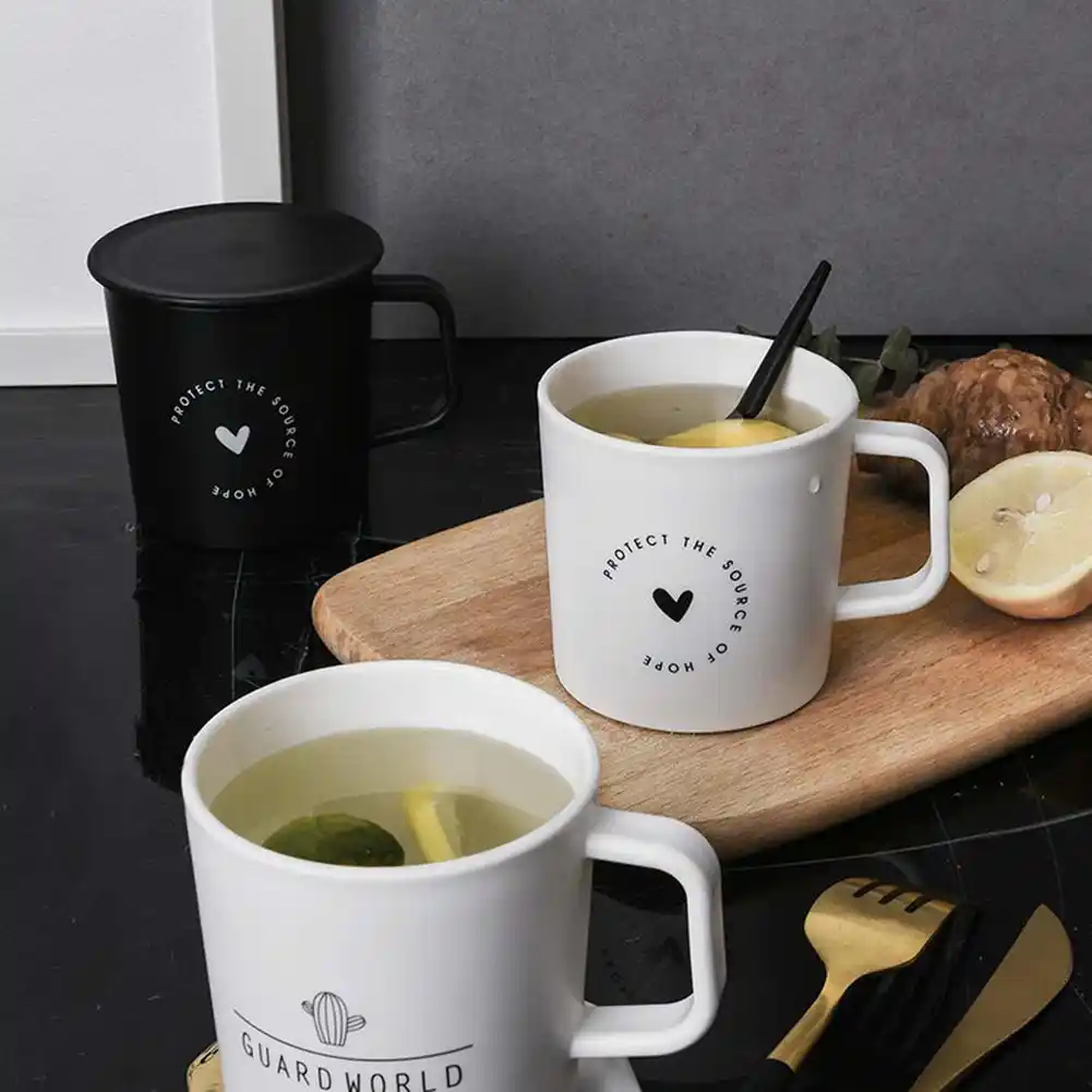 heart handled coffee tea beer milk juice water cup bar mug gift