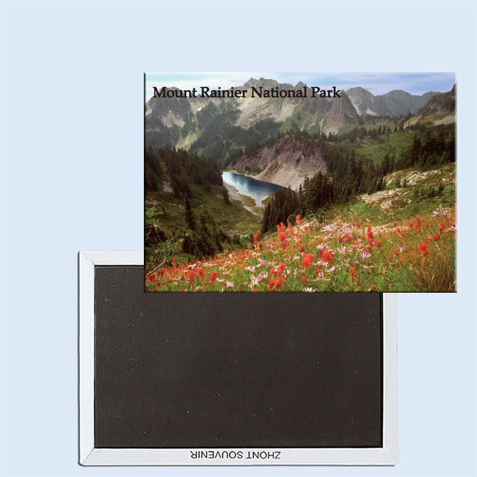 Cliff Lake and the Tatoosh Range, Mount Rainier National Park, Washington,Refrigerator magnet,Tourist souvenirs,24698
Cliff Lake and the Tatoosh Range, Mount Rainier National Park, Washington,Refrigerator magnet,Tourist souvenirs,24698