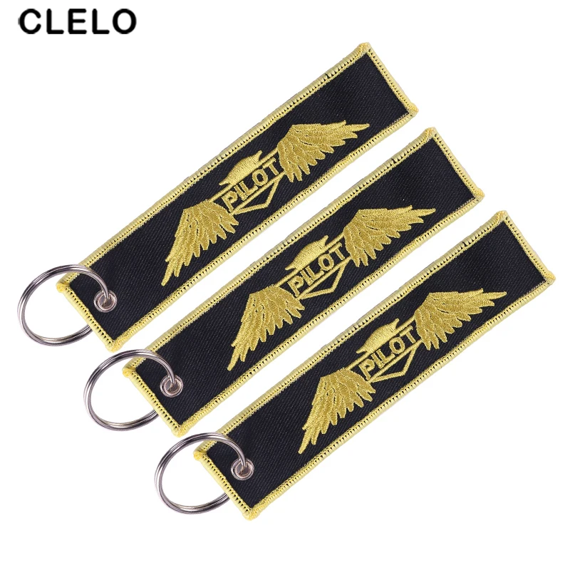 CLELO Pilot Embroidery luggage tag Lables Embroidery Travel Bag tags with Angel Wings Key Ring Chain For Aviation Gifts 3pcs/lot
CLELO Pilot Embroidery luggage tag Lables Embroidery Travel Bag tags with Angel Wings Key Ring Chain For Aviation Gifts 3pcs/lot
