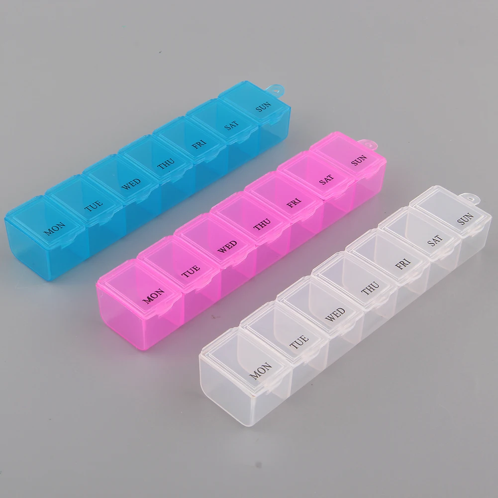 7 Day Mini Weekly Medicine Box Holder Storage Container Case Health Pill Cases New Random Drop shipping
7 Day Mini Weekly Medicine Box Holder Storage Container Case Health Pill Cases New Random Drop shipping