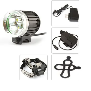 Waterproof 1500Lm 3 x LB-XL T6 LED 4 Mode Normal / High / Low / Strobe Headlamp & Bicycle Light with 4400mAh Battery Pack
Waterproof 1500Lm 3 x LB-XL T6 LED 4 Mode Normal / High / Low / Strobe Headlamp & Bicycle Light with 4400mAh Battery Pack