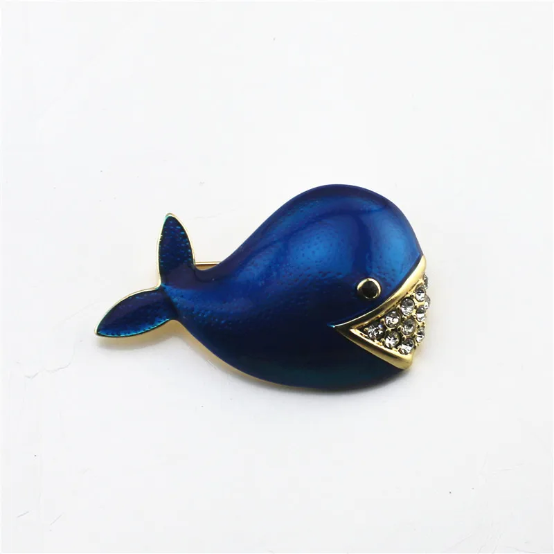 2019 New Full body Enamel sea world style blue Little whale fashion inlaid semi-precious jewels brooch
2019 New Full body Enamel sea world style blue Little whale fashion inlaid semi-precious jewels brooch