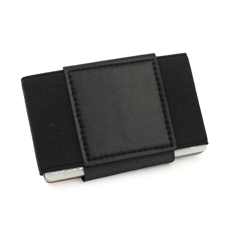 Тонкий минималистичный кошелек кредитный ID держатель для карт эластичный