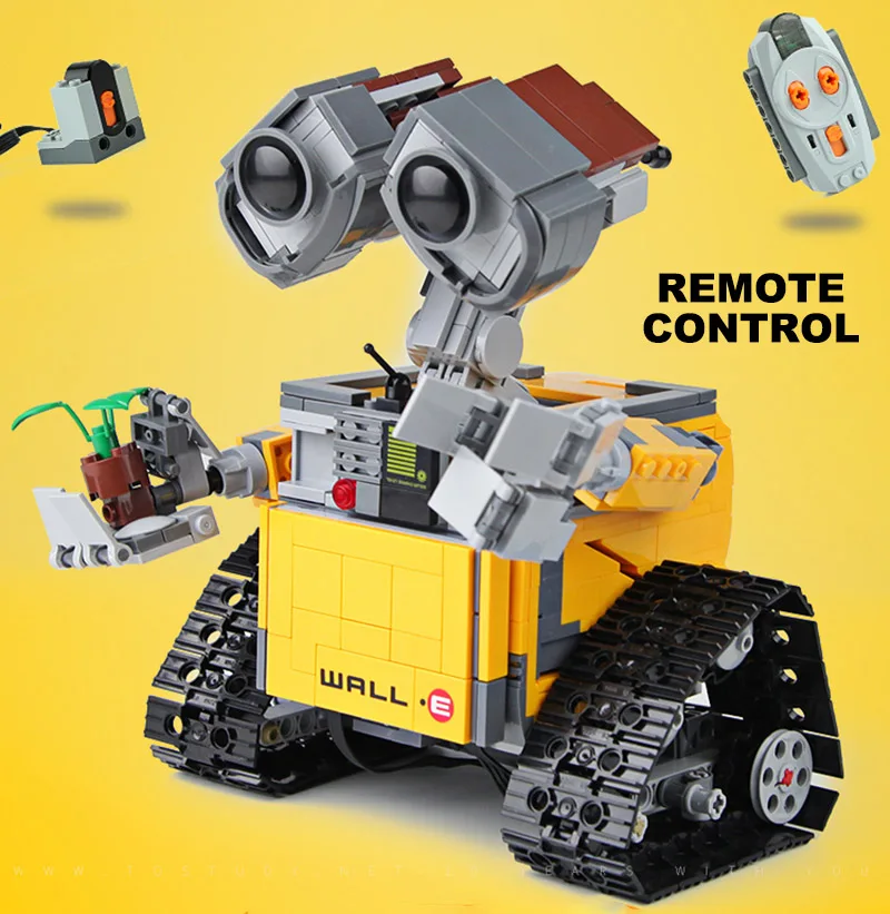 

687PCS 16003 Idea Robot WALL E Building Set Remote Control Blocks Kits Legoing 21303 Bricks Toy For Children Gift