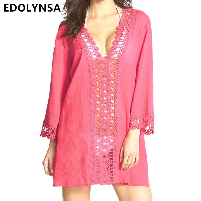 Beach Cover up V-neck Rayon Swimwear Ladies Robe Plage Bathing Suit Cover ups Beach Dress Pareos Women Robe de Plage #Q300
Beach Cover up V-neck Rayon Swimwear Ladies Robe Plage Bathing Suit Cover ups Beach Dress Pareos Women Robe de Plage #Q300