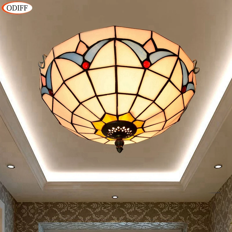 European retro stained glass Balcony Bedroom Aisle corrido bathroom staircase Mediterranean modern Ceiling Lights lamp110-220V
European retro stained glass Balcony Bedroom Aisle corrido bathroom staircase Mediterranean modern Ceiling Lights lamp110-220V