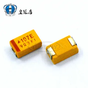 500PCS/LOT SMD tantalum capacitors 107E 100UF 25V D 7343/2917 Yellow Polar tantalum capacitors
500PCS/LOT SMD tantalum capacitors 107E 100UF 25V D 7343/2917 Yellow Polar tantalum capacitors
