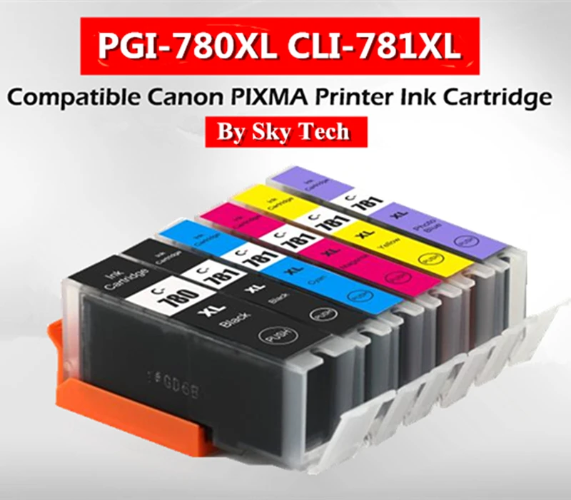 NEW Compatible Ink Cartridges For PGI780 CLI781 XL , For Canon Pixma TS707 TR8570 TS8170 TS8270 TS9170 etc
NEW Compatible Ink Cartridges For PGI780 CLI781 XL , For Canon Pixma TS707 TR8570 TS8170 TS8270 TS9170 etc