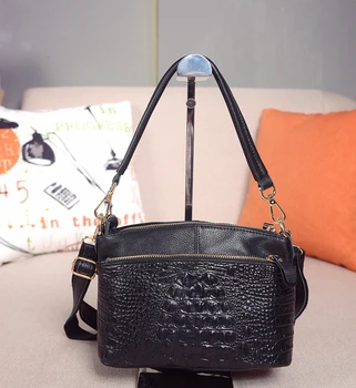 Chu JJ Women's Genuine Leather Handbags Fashion Alligator Shoulder CrossBody Bags Ladies Messenger Bag Cowhide Women Bags 
Chu JJ Women's Genuine Leather Handbags Fashion Alligator Shoulder CrossBody Bags Ladies Messenger Bag Cowhide Women Bags