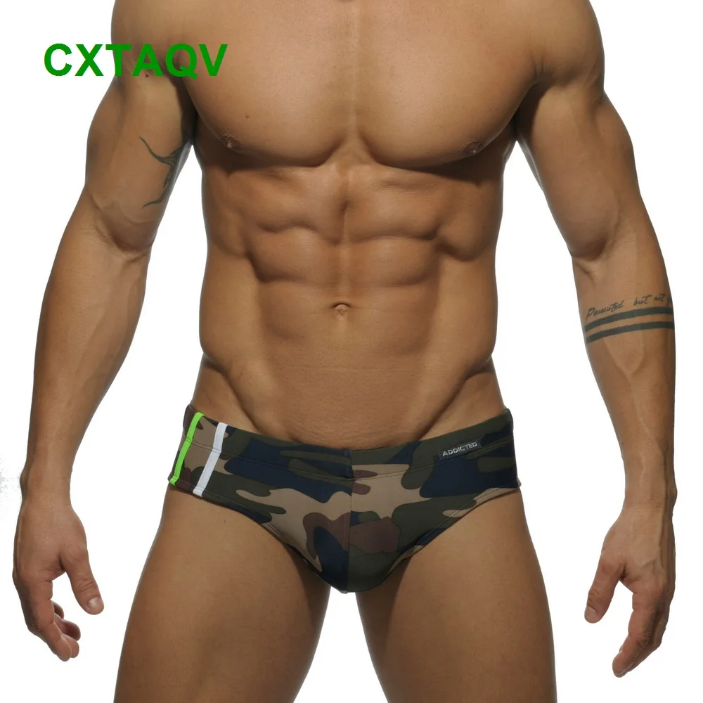High Grade Swimwear Men Camouflage Briefs Sexy Swimming Trunks Low Waist Swimwear Camo Print With/Without Sponge Pad Swim Shorts
High Grade Swimwear Men Camouflage Briefs Sexy Swimming Trunks Low Waist Swimwear Camo Print With/Without Sponge Pad Swim Shorts