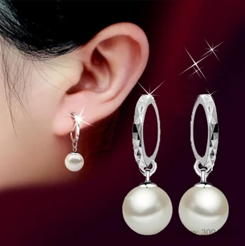 Classic Fashion 925-sterling-silver Earrings pendientes Pearl Drop Earrings For Women brincos de prata S-E27
Classic Fashion 925-sterling-silver Earrings pendientes Pearl Drop Earrings For Women brincos de prata S-E27