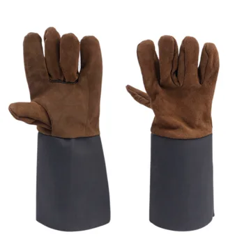 Cow Leather Welder Gloves Anti-Heat Fireproof Work Safety Gloves For Welding Carrying Builder Hands Protection double lengthened
Cow Leather Welder Gloves Anti-Heat Fireproof Work Safety Gloves For Welding Carrying Builder Hands Protection double lengthened
