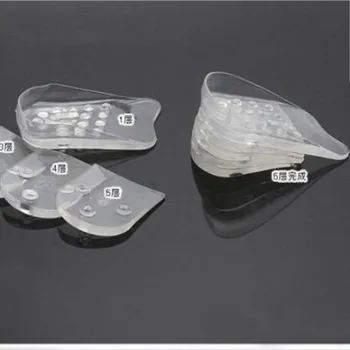 5 Layers Height Increase Elevator Insoles High Quality Gel Inserts Adjustable Transparent Insoles Shock Absorption Height Insole
5 Layers Height Increase Elevator Insoles High Quality Gel Inserts Adjustable Transparent Insoles Shock Absorption Height Insole