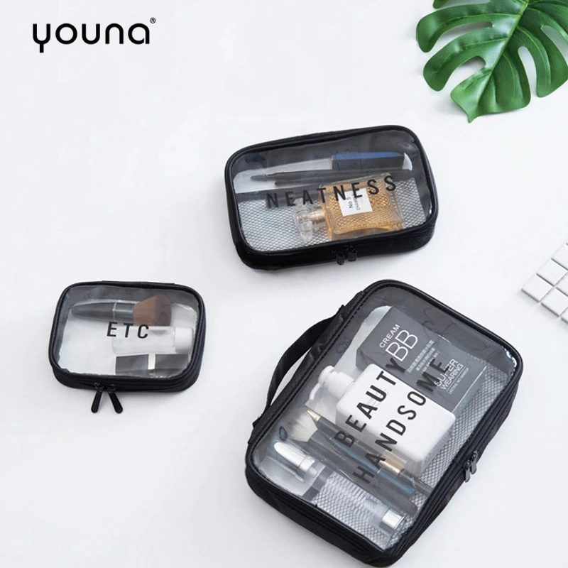 3pcs/set Transparent Women Cosmetic Bag PVC Travel Organizer Zipper Make Up Toiletries Bag Bathroom Waterproof Wash Bags
3pcs/set Transparent Women Cosmetic Bag PVC Travel Organizer Zipper Make Up Toiletries Bag Bathroom Waterproof Wash Bags