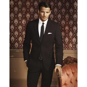 Black Men Tuxedos Notched Lapel Wedding Suits For Men Slim Fit Mens Suits Two Piece Suit Two Button Groomsmen Suit(Jacket+Pants)
Black Men Tuxedos Notched Lapel Wedding Suits For Men Slim Fit Mens Suits Two Piece Suit Two Button Groomsmen Suit(Jacket+Pants)