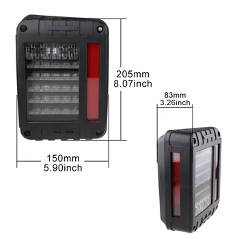For Jeep Wrangler JK JKU 2007 - 2017 Red LED Tail Light w/ Turn Signal & Back Up & Red 3rd LED Brake Light Assembly
For Jeep Wrangler JK JKU 2007 - 2017 Red LED Tail Light w/ Turn Signal & Back Up & Red 3rd LED Brake Light Assembly
