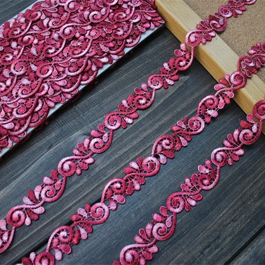 5Yards/lot 2cm(0.787") Wide High Quality DIY Lace Craft Shade of Wine Red Water Soluble Embroidery Lace Trim,Venise Lace Trim
5Yards/lot 2cm(0.787") Wide High Quality DIY Lace Craft Shade of Wine Red Water Soluble Embroidery Lace Trim,Venise Lace Trim