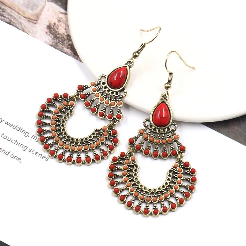 Women National Fashion Earrings Jewelry Geometric Combination Ellipse Set Rice Beads Earrings Semicircle Drop Long Jewelry
Women National Fashion Earrings Jewelry Geometric Combination Ellipse Set Rice Beads Earrings Semicircle Drop Long Jewelry