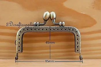 purse frame purse clasp sewing bag metal frame 3 3/8 inch x 1 3/4 inch anti bronze B48
purse frame purse clasp sewing bag metal frame 3 3/8 inch x 1 3/4 inch anti bronze B48