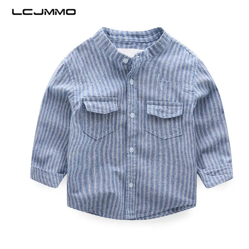 LCJMMO Fashion Boys Shirts 2018 Spring Linen Long Sleeve Striped Baby Boy Shirt Autumn Kids Shirt Tops Children Clothing 2-8Yrs 
LCJMMO Fashion Boys Shirts 2018 Spring Linen Long Sleeve Striped Baby Boy Shirt Autumn Kids Shirt Tops Children Clothing 2-8Yrs