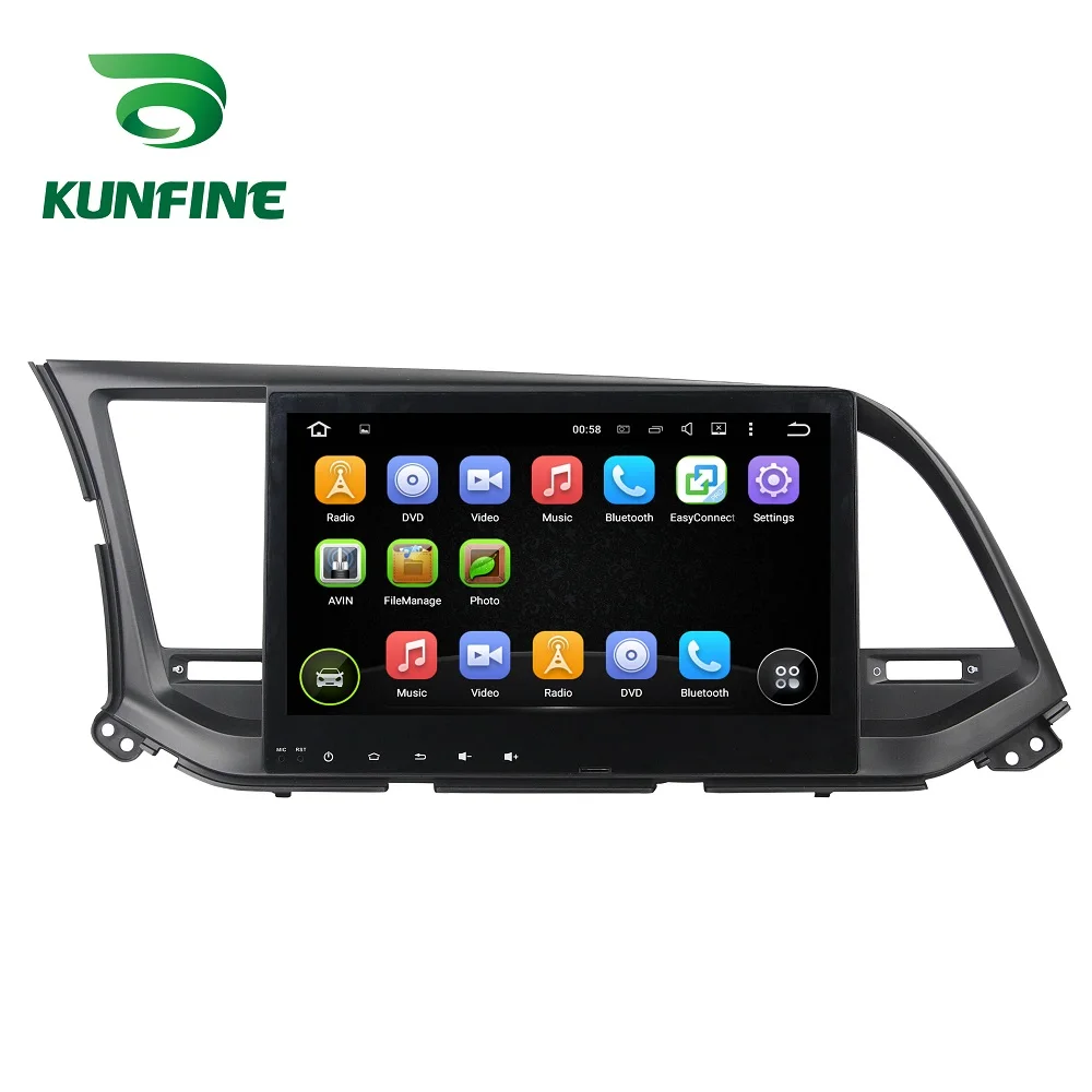 Car DVD GPS Navigation Player Deckless for Elantra 2016 D