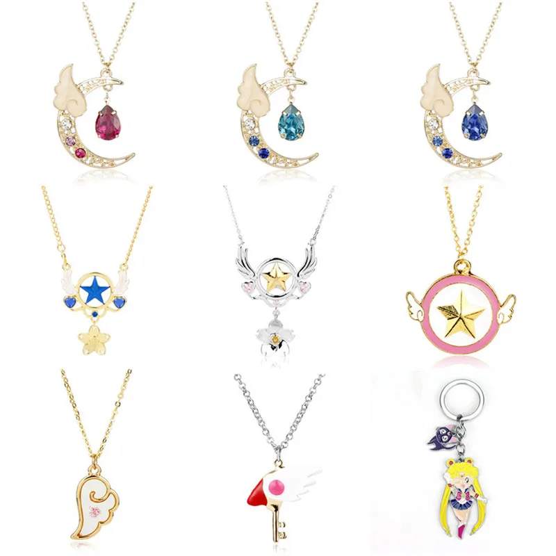 Magic Wand Necklace Cardcaptor Star Pendant Anime for Cardcaptor Sakura KK