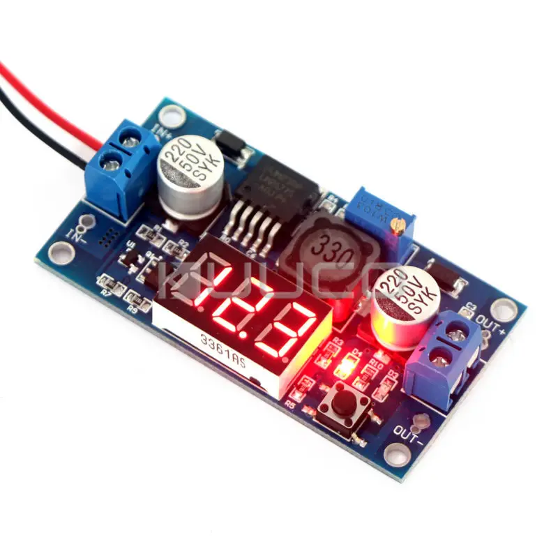 DC 3~34V to 4~35V 2.5A Adjustable Voltage Regulator /Boost Converter /Power Adapter + Red Led Voltmeter
DC 3~34V to 4~35V 2.5A Adjustable Voltage Regulator /Boost Converter /Power Adapter + Red Led Voltmeter