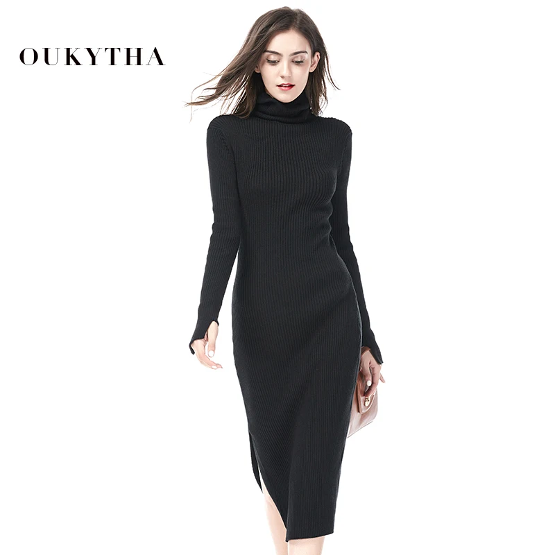 2018 Korean Autumn Winter Women Sweater Dress Elasticity Turtleneck Knitted Pullover Loose Solid Female Jumper Dresses GGM18035
2018 Korean Autumn Winter Women Sweater Dress Elasticity Turtleneck Knitted Pullover Loose Solid Female Jumper Dresses GGM18035