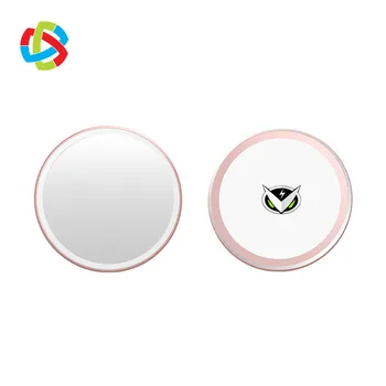 New round led pocket makeup mirror wireless charger logo metal pocket mirror with smart touch sensor switch
New round led pocket makeup mirror wireless charger logo metal pocket mirror with smart touch sensor switch