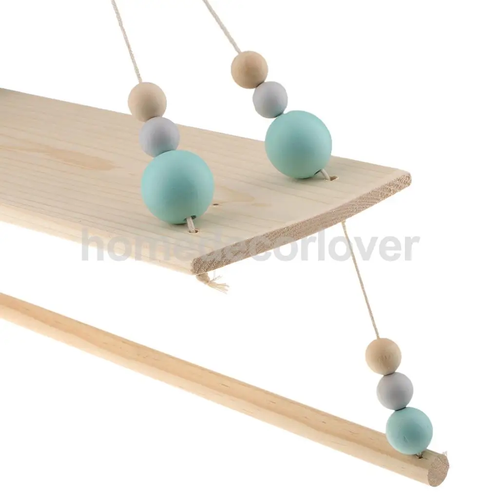 Wall Hanging Wooden Shelves Floating Wall Shelf Home Decor Baby Kids Room Storage Holder Hanger