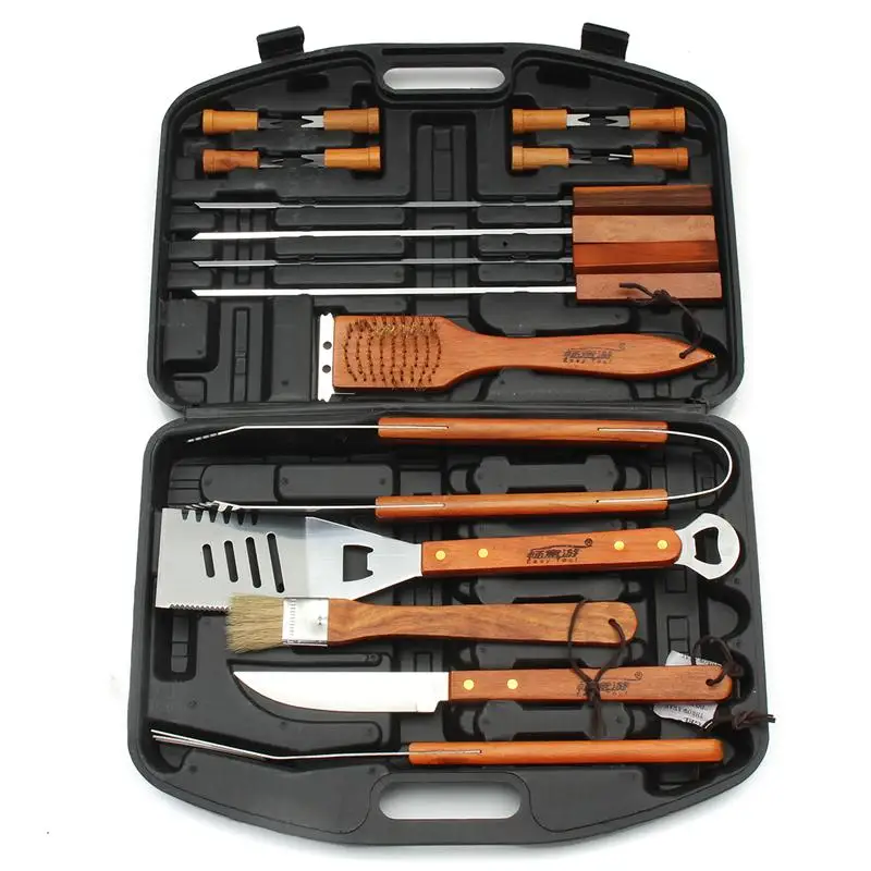 2021 Camping BBQ Tools Set Stainless Steel Cooking Utensils Outdoor
