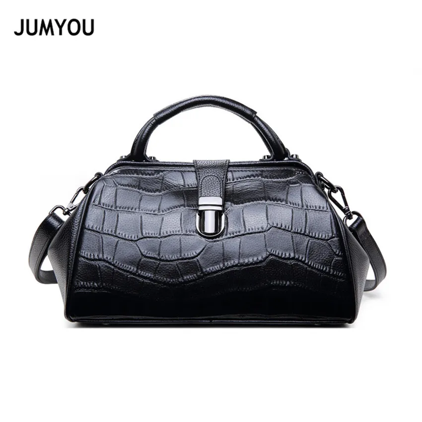Women Genuine Leather Messenger Bags Cow Leather Handbags Womens Alligator Female Real Leather Crossbody Bag Retro Doctor Bag
Women Genuine Leather Messenger Bags Cow Leather Handbags Womens Alligator Female Real Leather Crossbody Bag Retro Doctor Bag