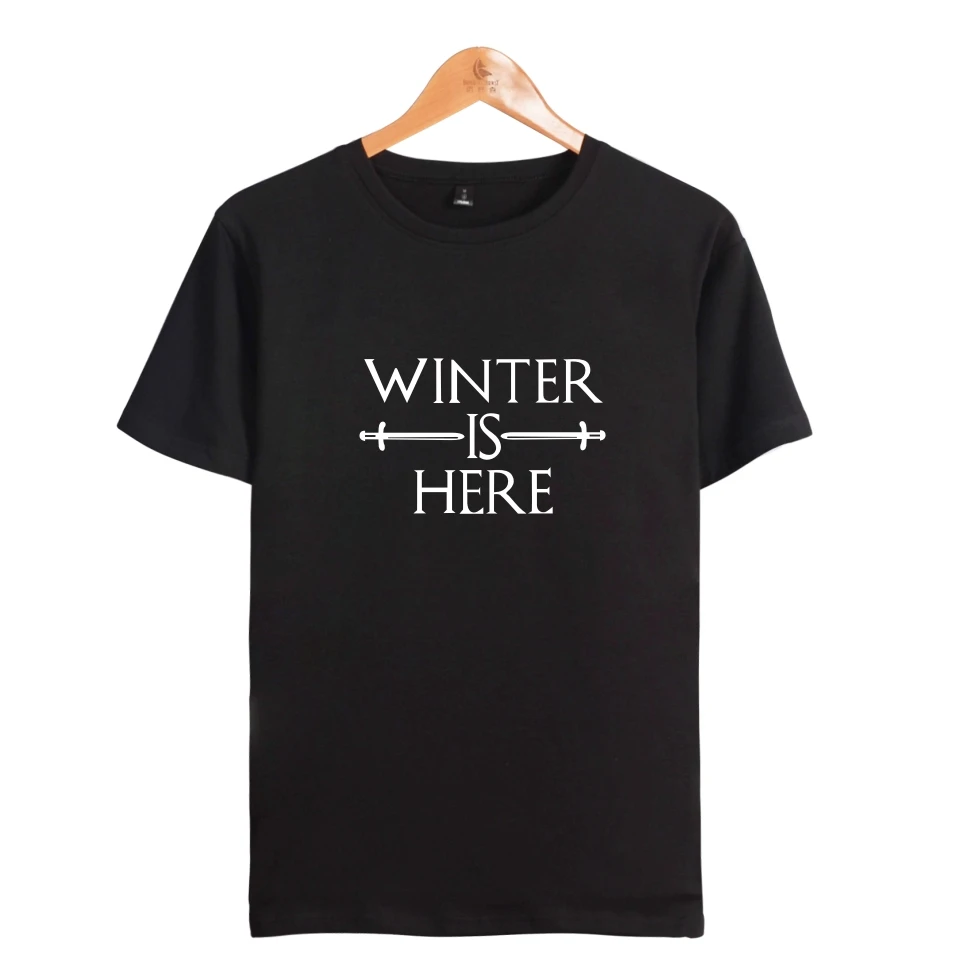 Winter is here T-shirt Summer Hip Hop Short Sleeve T-Shirt Game Of Thrones Mens Top Simple Cotton T Shirt Winter is here
Winter is here T-shirt Summer Hip Hop Short Sleeve T-Shirt Game Of Thrones Mens Top Simple Cotton T Shirt Winter is here