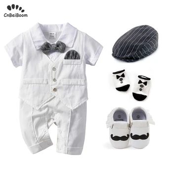 2020 New Summer Brand Gentleman Style Baby Boys Clothing Sets white Children Clothing 6-24 M Kids Clothes tie bow vest shoes set
2020 New Summer Brand Gentleman Style Baby Boys Clothing Sets white Children Clothing 6-24 M Kids Clothes tie bow vest shoes set