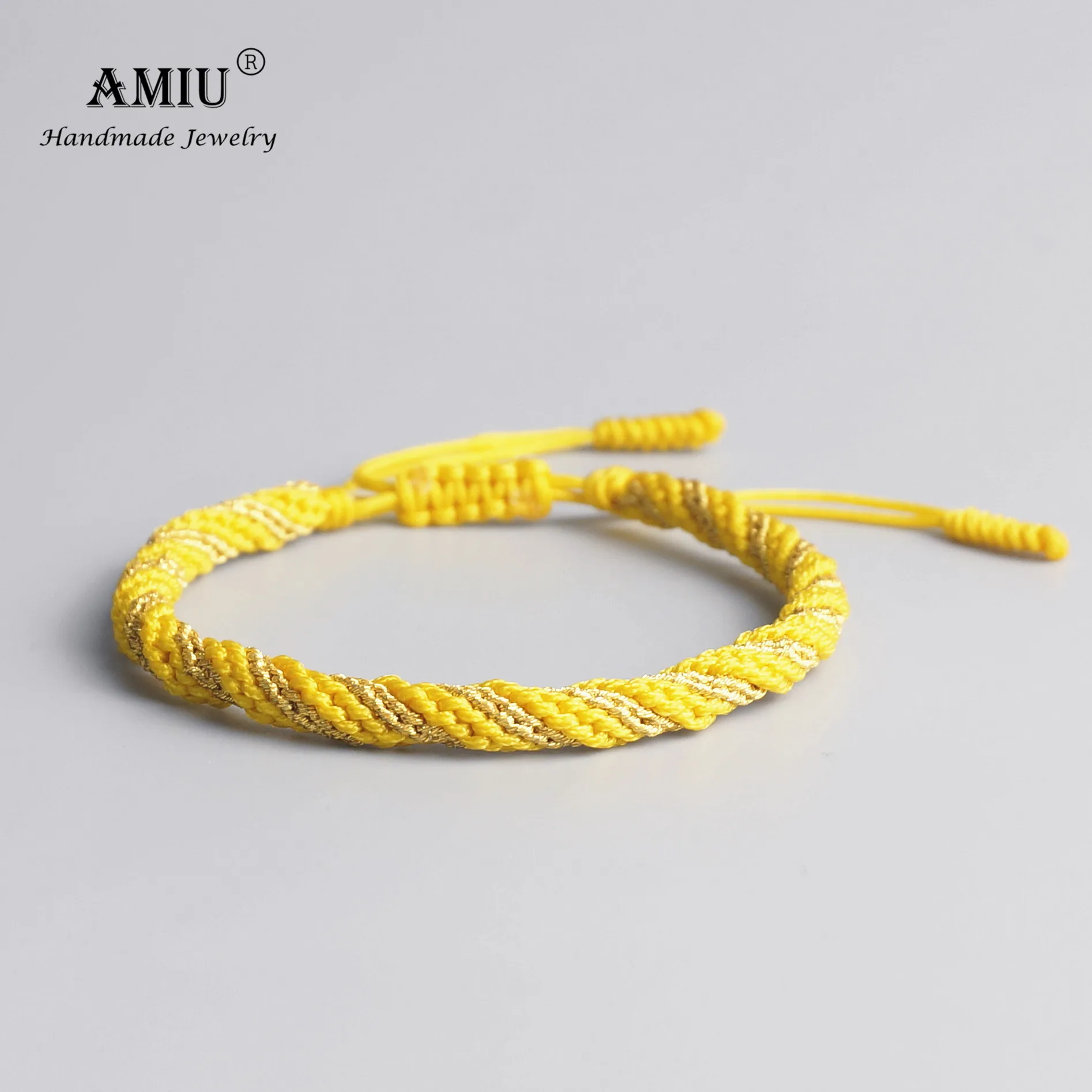 AMIU Tibetan Buddhist Lucky Amulet Tibetan Bracelets & Bangles For Women And Men Handmade Knots Gold Rope Lucky Gift Bracelet
AMIU Tibetan Buddhist Lucky Amulet Tibetan Bracelets & Bangles For Women And Men Handmade Knots Gold Rope Lucky Gift Bracelet