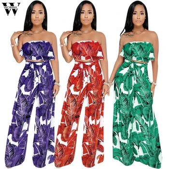 Womail tracksuit Summer Women Set 2PCS Sleeveless Floral Ruffle Backless Tops+Wide Pant Set sport Suit Simplicity beach J624 
Womail tracksuit Summer Women Set 2PCS Sleeveless Floral Ruffle Backless Tops+Wide Pant Set sport Suit Simplicity beach J624