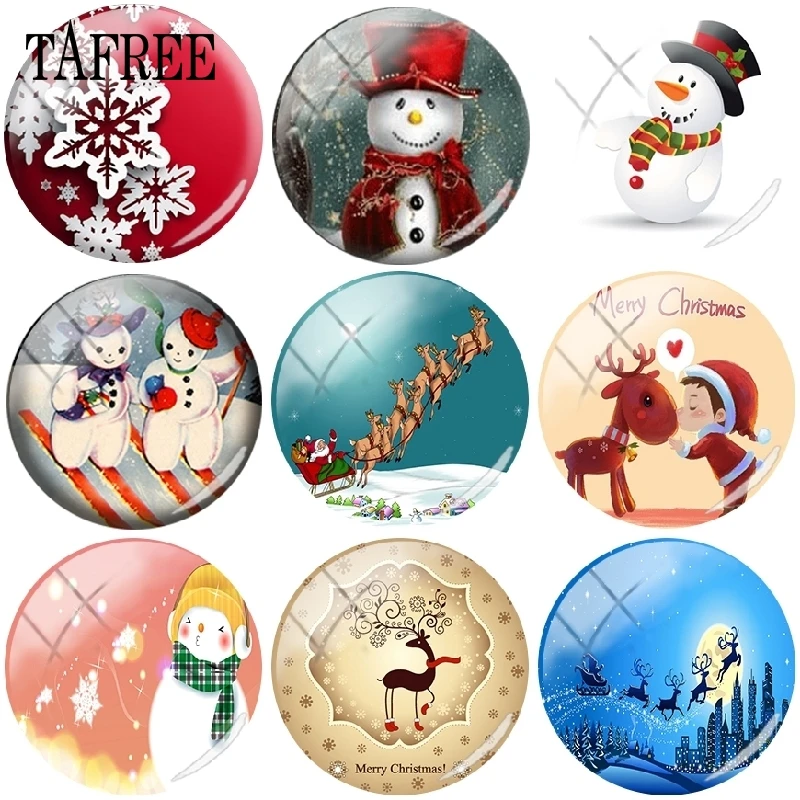 TAFREE Fashion Merry Christmas 25MM Round Photo Snowman & Elk Glass Cabochon Demo Flat Back Making findings Jewelry Accessories
TAFREE Fashion Merry Christmas 25MM Round Photo Snowman & Elk Glass Cabochon Demo Flat Back Making findings Jewelry Accessories