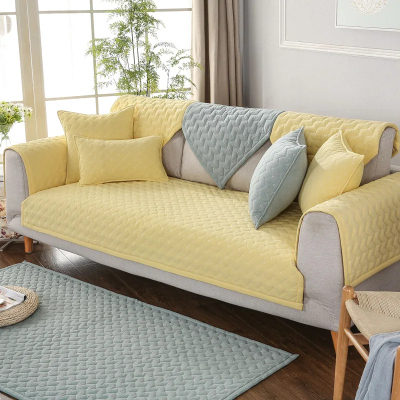 Sofa Mats High Quality Washed Cotton Sofa Cover Quilted Non-slip Decorative Couch Cover for Living Room Simple Design 1PC
Sofa Mats High Quality Washed Cotton Sofa Cover Quilted Non-slip Decorative Couch Cover for Living Room Simple Design 1PC
