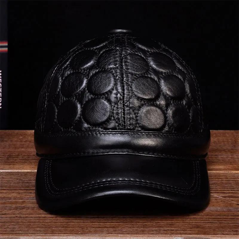 HL122 2018 winter warm real leather caps hats new men winter caps Genuine leather men's baseball cap
HL122 2018 winter warm real leather caps hats new men winter caps Genuine leather men's baseball cap