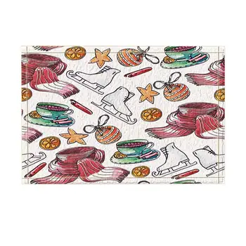 Christmas Kids Decor, Watercolor Skates Scarf with Scarf for Children Bath Rugs, Non-Slip Funny Indoor Outdoor Doormat
Christmas Kids Decor, Watercolor Skates Scarf with Scarf for Children Bath Rugs, Non-Slip Funny Indoor Outdoor Doormat