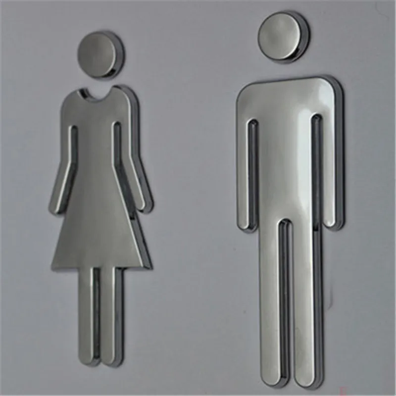 Acrylic Adhesive Silver Color Wall Door Sign Men's And Women's Toilet Bathroom Hotel Office Plaque Sign Plate
Acrylic Adhesive Silver Color Wall Door Sign Men's And Women's Toilet Bathroom Hotel Office Plaque Sign Plate