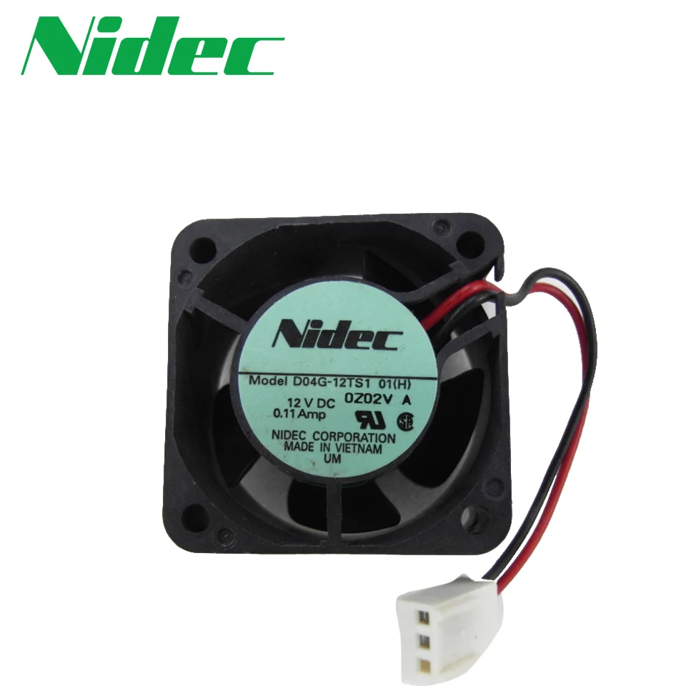 Nidec новый оригинальный охлаждающий вентилятор D04G-12TS1 40 мм 4 см 12 в Бенедикт осевой
