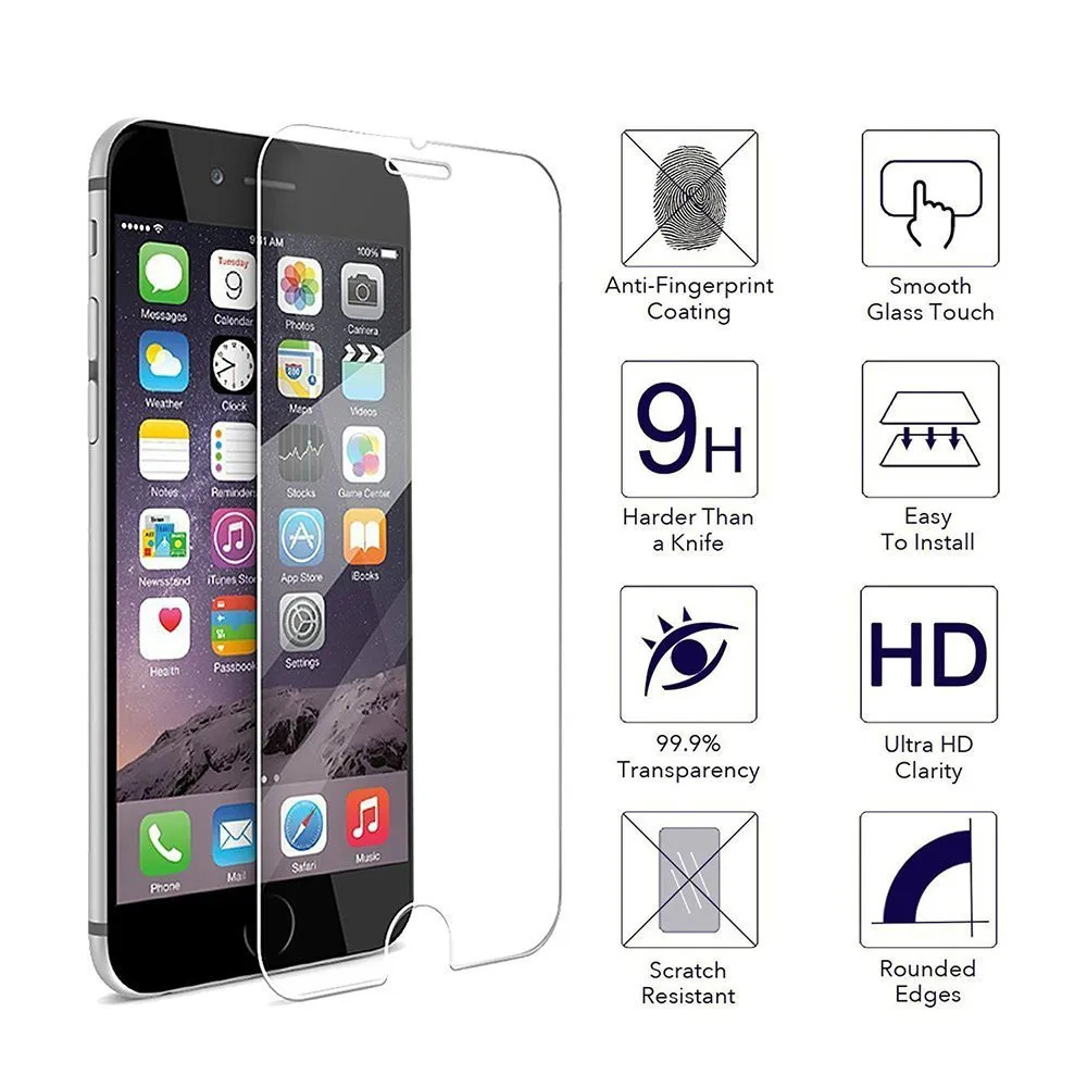 HD Explosion-proof Tempered Glass For iPhone X XS MAX XR 6 6S 7 8 Plus 6SPlus Screen Protector Film Case For 5 SE 5S
HD Explosion-proof Tempered Glass For iPhone X XS MAX XR 6 6S 7 8 Plus 6SPlus Screen Protector Film Case For 5 SE 5S