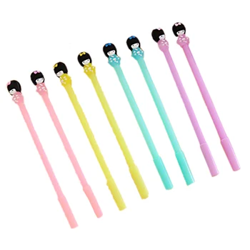 4 pcs 0.38mm black Japanese girl gel pen Cute candy color Signature pen Kawaii stationery office material 
4 pcs 0.38mm black Japanese girl gel pen Cute candy color Signature pen Kawaii stationery office material