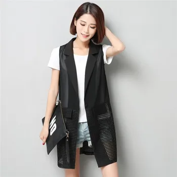 2020 Fashion Chiffon Hollow Out Patchwork Waistcoat for Women Casual Female Vest Black Women's Vest Sleeveless Female Cardigan
2020 Fashion Chiffon Hollow Out Patchwork Waistcoat for Women Casual Female Vest Black Women's Vest Sleeveless Female Cardigan