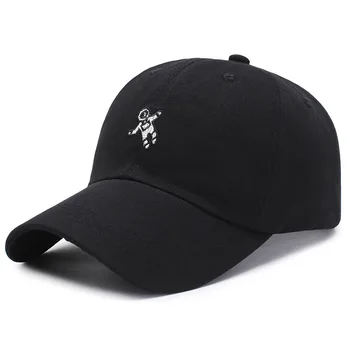 Spring and Summer Cartoon Baseball Cap with Embroidered astronaut Curved bill Eyelet Sport Dad Hat for Men Women Black White
Spring and Summer Cartoon Baseball Cap with Embroidered astronaut Curved bill Eyelet Sport Dad Hat for Men Women Black White
