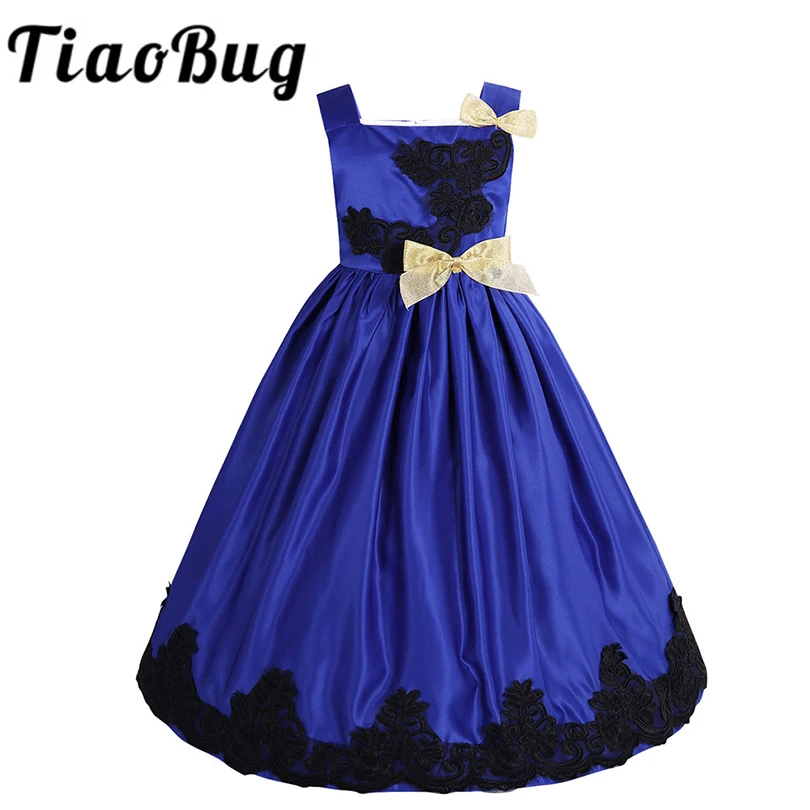 Kids Girls Embroidered Sleeveless Flower Girl Dress Princess Pageant Birthday Party Communion Dresses with shiny bowknot SZ 4-14
Kids Girls Embroidered Sleeveless Flower Girl Dress Princess Pageant Birthday Party Communion Dresses with shiny bowknot SZ 4-14