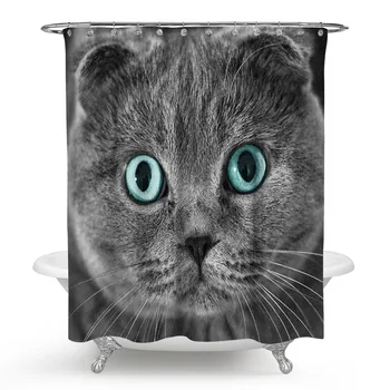Cute Cat Shower Curtain Lovely Animal Bathroom Curtain Polyester High Quality Waterproof Washable Bathroom Decor Shower Curtains
Cute Cat Shower Curtain Lovely Animal Bathroom Curtain Polyester High Quality Waterproof Washable Bathroom Decor Shower Curtains