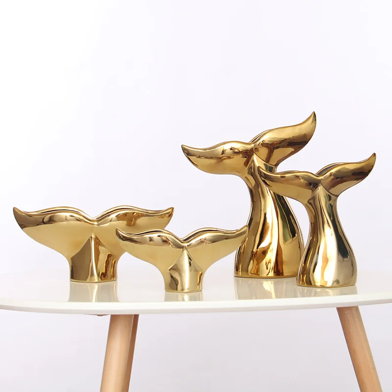 Ceramic Crafts Aureate Whale Tail Adornment Simple Nordic Home Living Room Decoration TV Cabinet Vase Desktop Decoration Gift
Ceramic Crafts Aureate Whale Tail Adornment Simple Nordic Home Living Room Decoration TV Cabinet Vase Desktop Decoration Gift